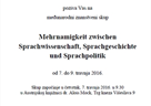 Znanstveni skup "Mehrnamigkeit zwischen Sprachwissenschaft, Sprachgeschichte und Sprachpolitik"